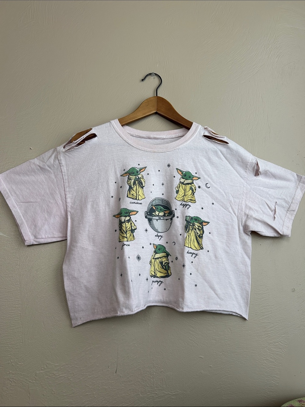 Star Wars The Mandalorian Grogu "Emotions" graphic t-shirt produced by Fifth Sun